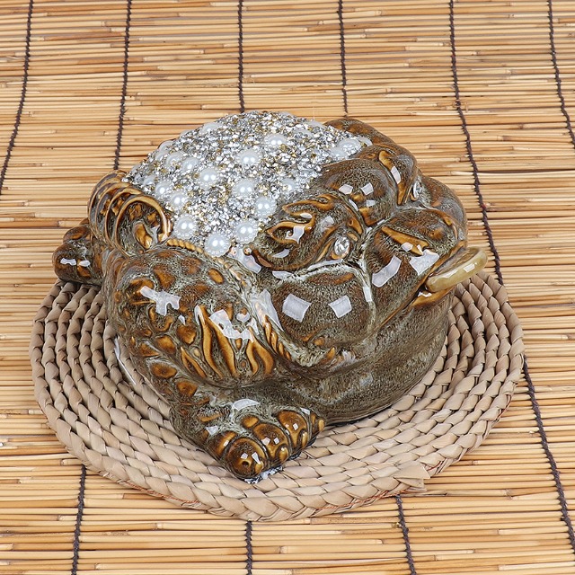 진주 보석 삼족 돈 두꺼비 847-2 인테리어 장식 소품